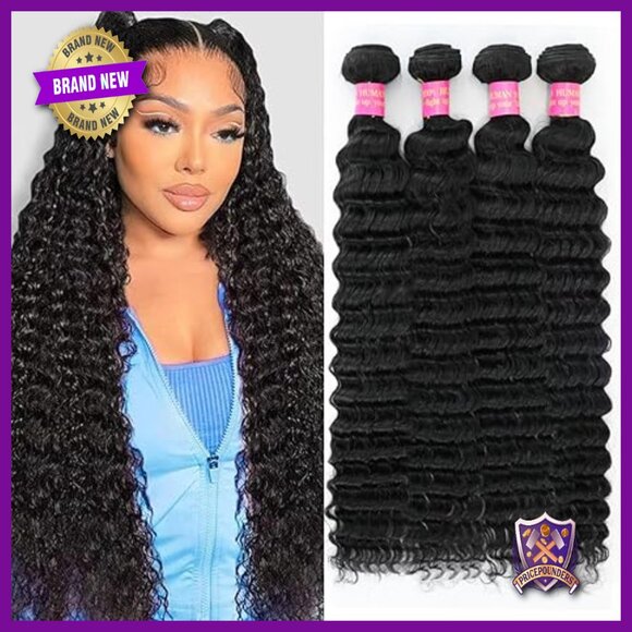 Deep Wave Human Hair Weave Bundles 18-24 Inch 12A Grade Virgin Remy main image 5